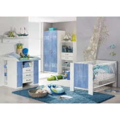 Armoire 2 Portes Avec étagères Blanc Et Bleu Marin 8 Armoire 2 Portes Avec étagères Blanc Et Bleu Marin -KidKraft || Disney Cars || HELLO KITTY Soldes Boutique armoire 2 portes avec etageres blanc et bleu marin 52394