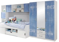 Armoire 2 Portes Avec étagères Blanc Et Bleu Marin 9 Armoire 2 Portes Avec étagères Blanc Et Bleu Marin -KidKraft || Disney Cars || HELLO KITTY Soldes Boutique armoire 2 portes avec etageres blanc et bleu marin 52395