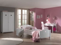 Armoire 2 Portes Bois Laqué Blanc Cœur -KidKraft || Disney Cars || HELLO KITTY Soldes Boutique armoire 2 portes bois laque blanc amori 5420070214117 690967