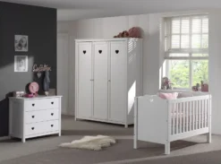 Armoire 2 Portes Bois Laqué Blanc Cœur -KidKraft || Disney Cars || HELLO KITTY Soldes Boutique armoire 2 portes bois laque blanc amori 5420070214117 690969