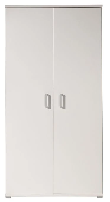 Armoire 2 Portes Bois Laqué Blanc Milani 1 Armoire 2 Portes Bois Laqué Blanc Milani