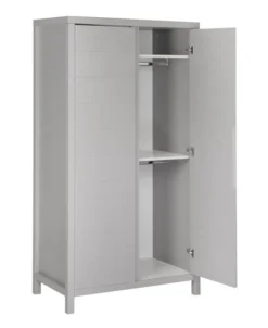 Armoire 2 Portes Bois Mélaminé Gris Orelle -KidKraft || Disney Cars || HELLO KITTY Soldes Boutique armoire 2 portes bois melamine gris stripes 5414375164260 592196