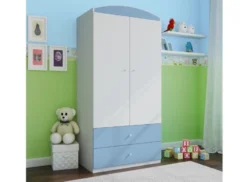 Armoire 2 Portes Enfant Bleue Drimy