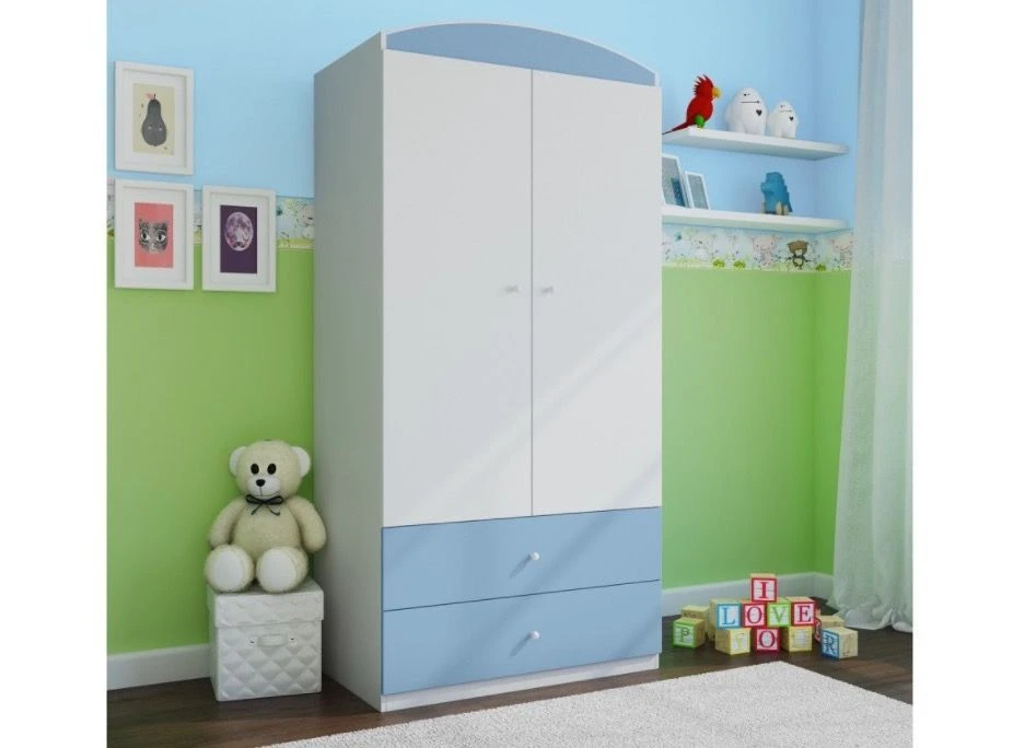 Armoire 2 Portes Enfant Bleue Drimy 1 Armoire 2 Portes Enfant Bleue Drimy