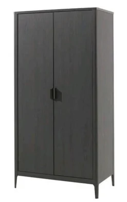 Armoire 2 Portes Frêne Noir Azalea