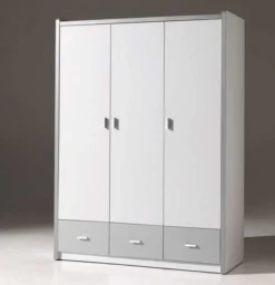 Armoire 3 Portes 3 Tiroirs Bois Blanc Et Gris Bonny -KidKraft || Disney Cars || HELLO KITTY Soldes Boutique armoire 3 portes 3 tiroirs bois blanc et gris bonny 5420070216890 692685