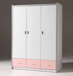 Armoire 3 Portes 3 Tiroirs Bois Blanc Et Rose Bonny -KidKraft || Disney Cars || HELLO KITTY Soldes Boutique armoire 3 portes 3 tiroirs bois blanc et rose bonny 5420070216937 268603