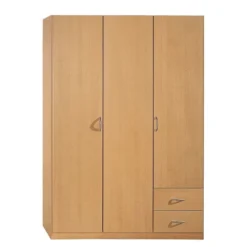 Armoire 3 Portes Hêtre Clair Kadra 2