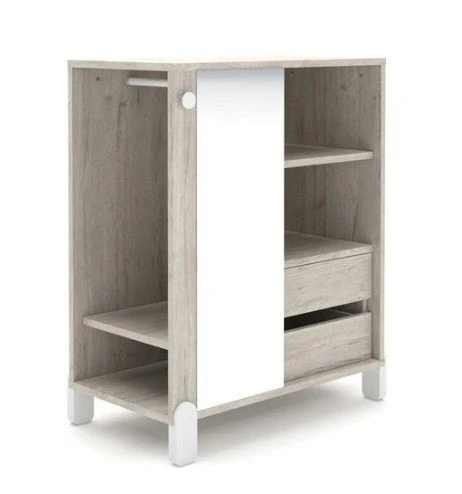 Armoire Penderie Bois Clair Avec Miroir Et Pieds Blanc Et Patère étoile Bleu 1 Armoire Penderie Bois Clair Avec Miroir Et Pieds Blanc Et Patère étoile Bleu