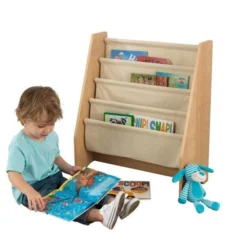 Bibliothèque Bois Naturel Et Tissu Beige Kidkraft 14221 -KidKraft || Disney Cars || HELLO KITTY Soldes Boutique bibliotheque bois naturel et tissu beige kidkraft 14221 0706943142219 140045