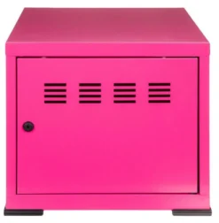 Caisson De Rangement 1 Porte Métal Fuschia Mat Pilake