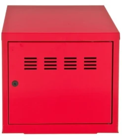 Caisson De Rangement 1 Porte Métal Rouge Mat Pilake