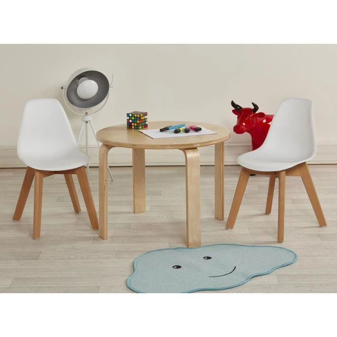 Chaise Enfant Plastique Blanc Et Pieds Hêtre Massif Sadee 6 Chaise Enfant Plastique Blanc Et Pieds Hêtre Massif Sadee – Image 6
