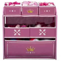 DELTA CHILDREN Meuble De Rangement Couronne Blanc - Rose