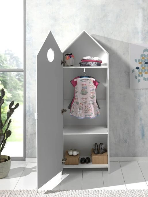 Ensemble 2 Armoires Enfant Rose & Vert Menthe Et 1 Bibliothèque Blanche Bois Laqué Camila 5 Ensemble 2 Armoires Enfant Rose & Vert Menthe Et 1 Bibliothèque Blanche Bois Laqué Camila – Image 5