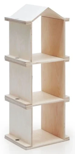Etagère 3 Niveaux Bois Massif Clair Milky