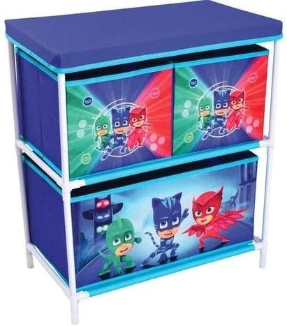 Étagère à 3 Casiers Pyjamasques 1 Étagère à 3 Casiers Pyjamasques