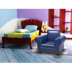 Fauteuil Club Enfant Simili Cuir Bleu Klubb -KidKraft || Disney Cars || HELLO KITTY Soldes Boutique fauteuil club enfant simili cuir bleu 3248115113070 412740