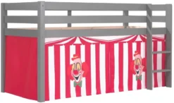 KidKraft || Disney Cars || HELLO KITTY Soldes Boutique 13 Lit Mezzanine 90x200 Cm Avec Tente Clown Pin Massif Gris Pino