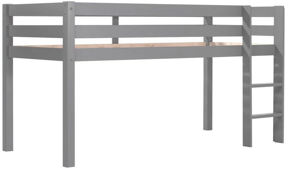 Lit Mezzanine 90x200 Cm Avec Tente Espace Pin Massif Gris Pino 2 Lit Mezzanine 90x200 Cm Avec Tente Espace Pin Massif Gris Pino – Image 2