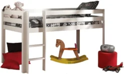 KidKraft || Disney Cars || HELLO KITTY Soldes Boutique -KidKraft || Disney Cars || HELLO KITTY Soldes Boutique lit mezzanine 90x200 cm avec tente fleur pin massif blanc pino 5420070212380 696445