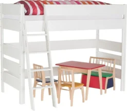 Lit Mezzanine Blanc Cindy 90