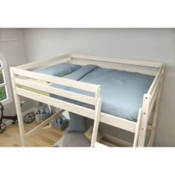 Lit Mezzanine Enfant - 140 X 190 Cm - Pin Massif Blanchi - Sommier Inclus - ERIKA -KidKraft || Disney Cars || HELLO KITTY Soldes Boutique lit mezzanine enfant 140 x 190 cm pin massif blanchi sommier inclus erika 5706459150024 1128250