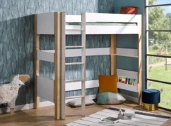 Lit Mezzanine Haut 90x190 Cm Blanc Et Bouleau Clair Natura -KidKraft || Disney Cars || HELLO KITTY Soldes Boutique lit mezzanine haut 90x190 cm blanc et bouleau clair natura 3700429624005 654031