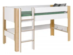 KidKraft || Disney Cars || HELLO KITTY Soldes Boutique 7 Lit Mezzanine Mi-hauteur 90x190 Cm Blanc Et Bouleau Clair Natura