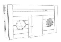 Lit Mezzanine Mi Hauteur 90x200 Cm Laqué Blanc Freya -KidKraft || Disney Cars || HELLO KITTY Soldes Boutique lit mezzanine mi hauteur 90x200 cm laque blanc freya 5420070231695 594808