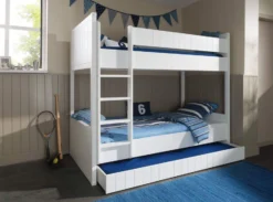 Lit Superposé 90x200 Cm Bois Laqué Blanc Robin -KidKraft || Disney Cars || HELLO KITTY Soldes Boutique lit superpose 90x200 cm bois laque blanc robin 5420070207553 690254