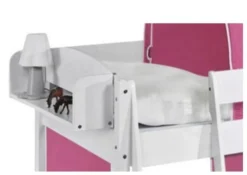 Lit Superposés Blanc Laqué Et Rideau Fée Rose 90x200 Cm 8 Lit Superposés Blanc Laqué Et Rideau Fée Rose 90x200 Cm -KidKraft || Disney Cars || HELLO KITTY Soldes Boutique lit superposes blanc laque et rideau fee rose 90x200 cm 106729