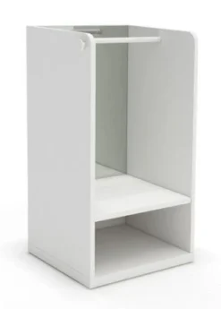 Meuble Penderie Blanc Avec Miroir Sans Pieds Et Patère Coeur Rose