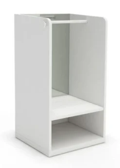 Meuble Penderie Blanc Avec Miroir Sans Pieds Et Patère Nuage Rose