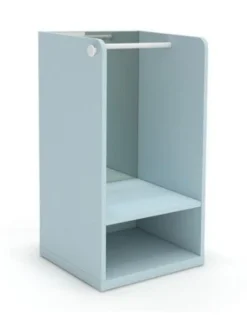 Meuble Penderie Bleu Avec Miroir Sans Pieds Et Patère Coeur Blanc