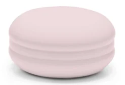Pouf Rond Laqué Rose Macaron