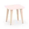 Tabouret Rose Pieds Naturel