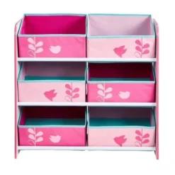 WORLDS APPART Meuble De Rangement Enfant - 6 Bacs HelloHome Fleurs Et Oiseaux - Rose -KidKraft || Disney Cars || HELLO KITTY Soldes Boutique worlds appart meuble de rangement enfant 6 bacs hellohome fleurs et oiseaux rose 5013138658550 510955